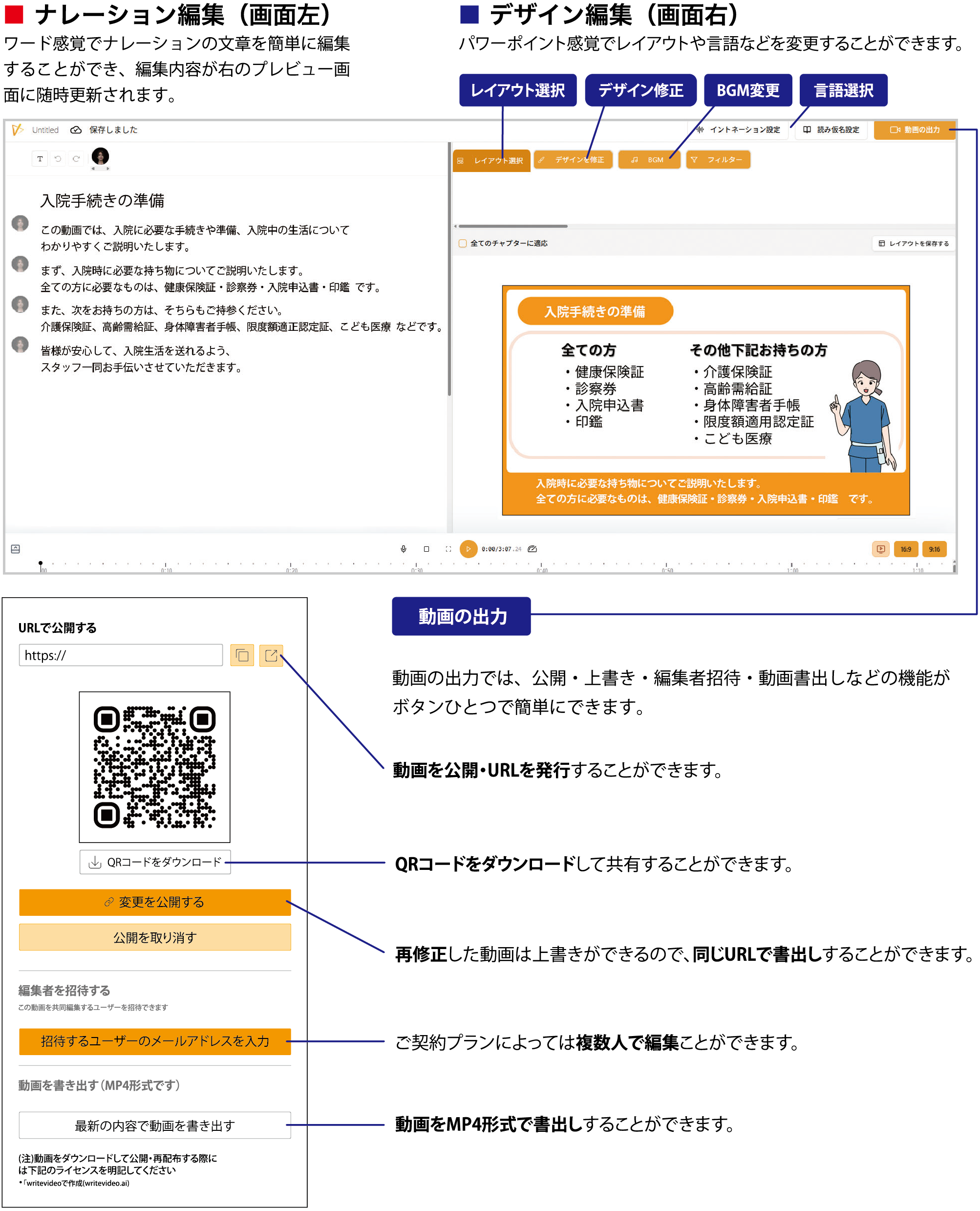 患者説明動画作成サービス